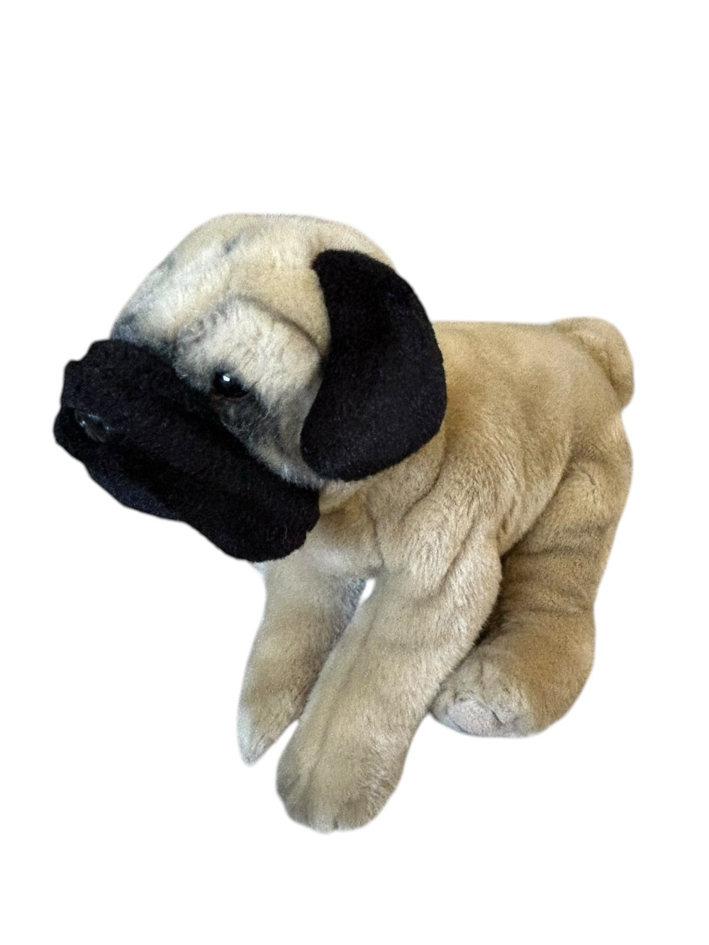 Brown Pug Dog Stuffed Animal Alley Toys R Us Plush Pup Y2K 2000s Collectible!